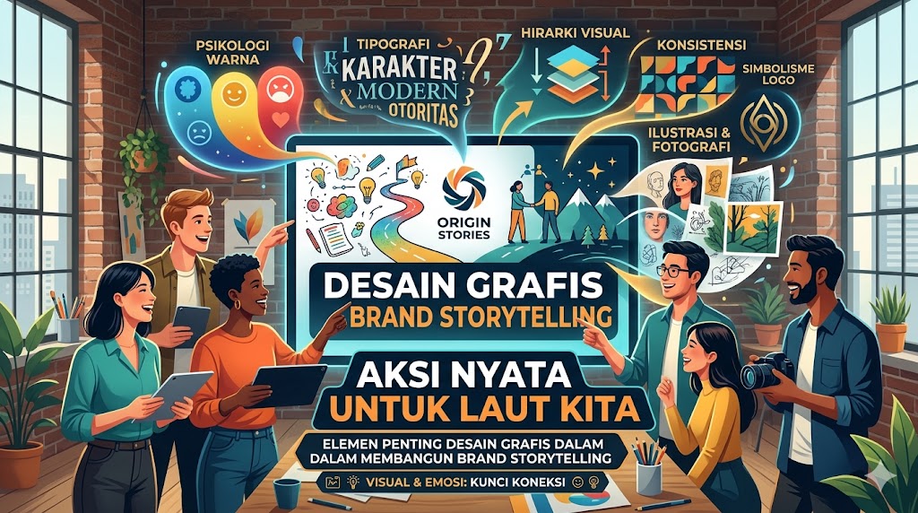 Elemen Penting Desain Grafis dalam Brand Storytelling